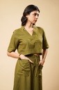 LINEN A-LINE SKIRT