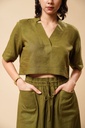 LINEN A-LINE SKIRT