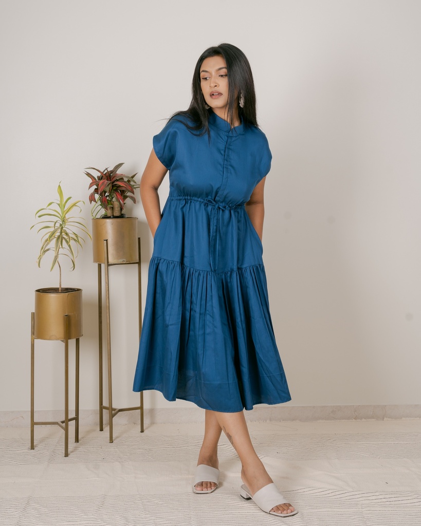 DROP SHOULDER DRESS