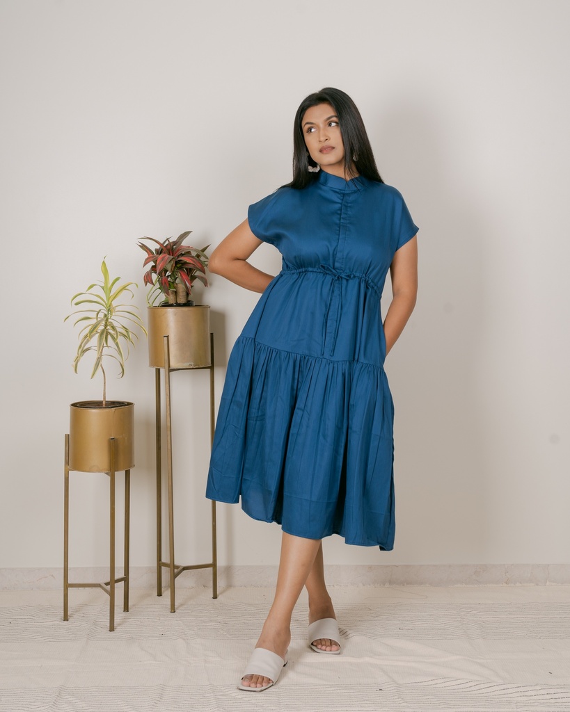 DROP SHOULDER DRESS
