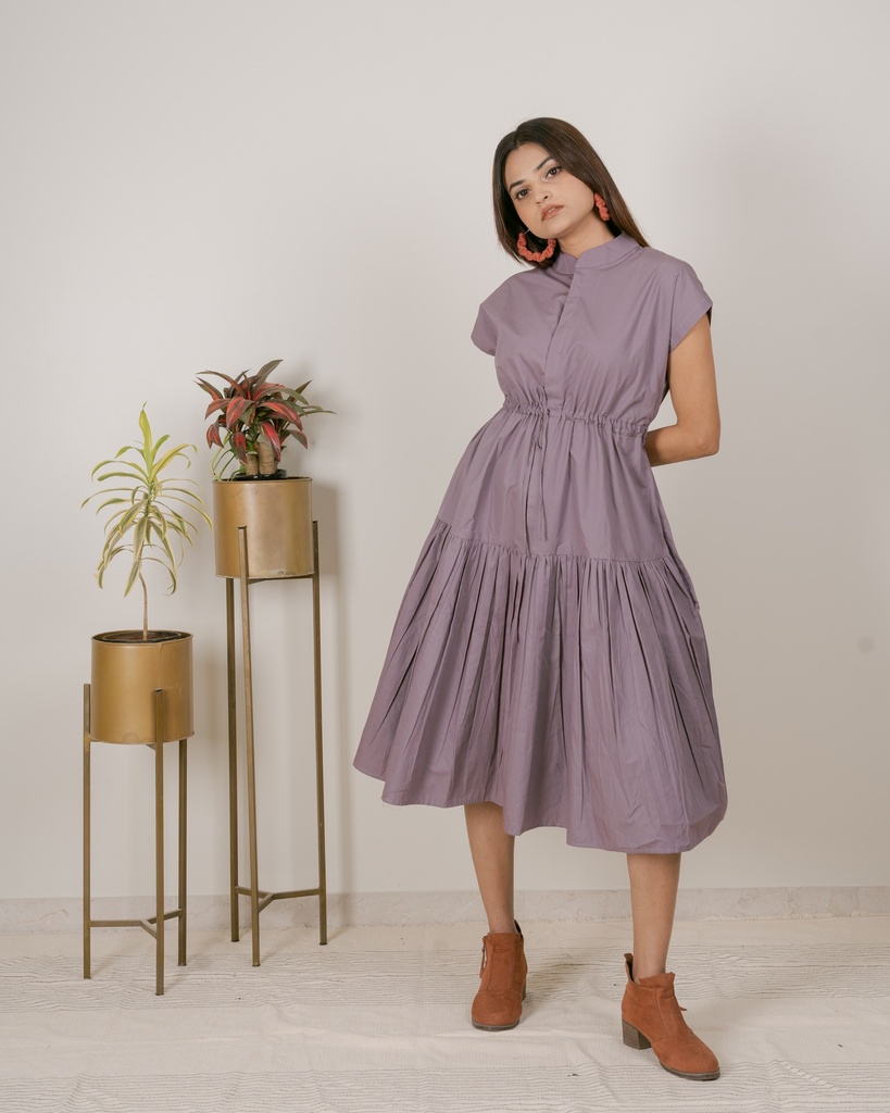 DROP SHOULDER DRESS