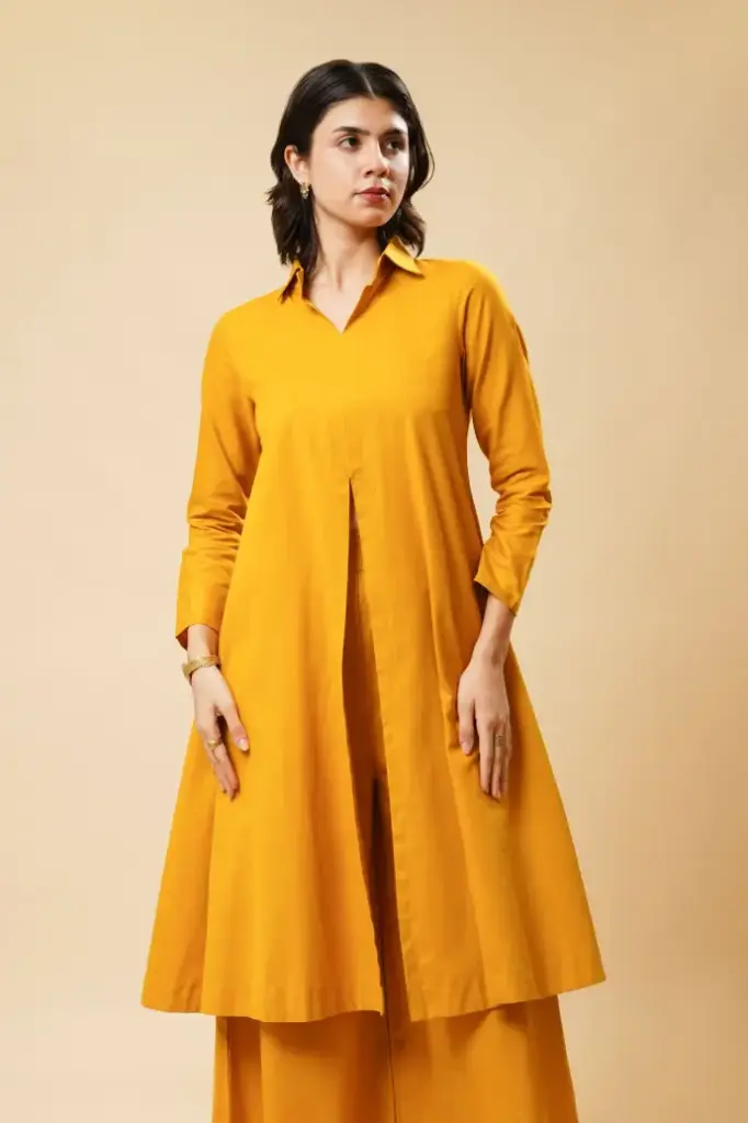 MID SLIT CO-ORDS [MUSTARD]